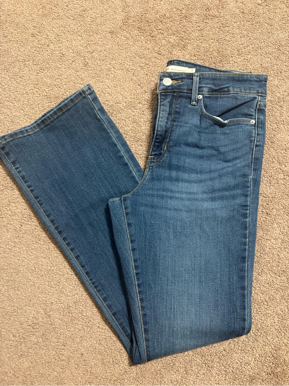 Levi's Women's Bootcut Jeans in Medium Blue Wash